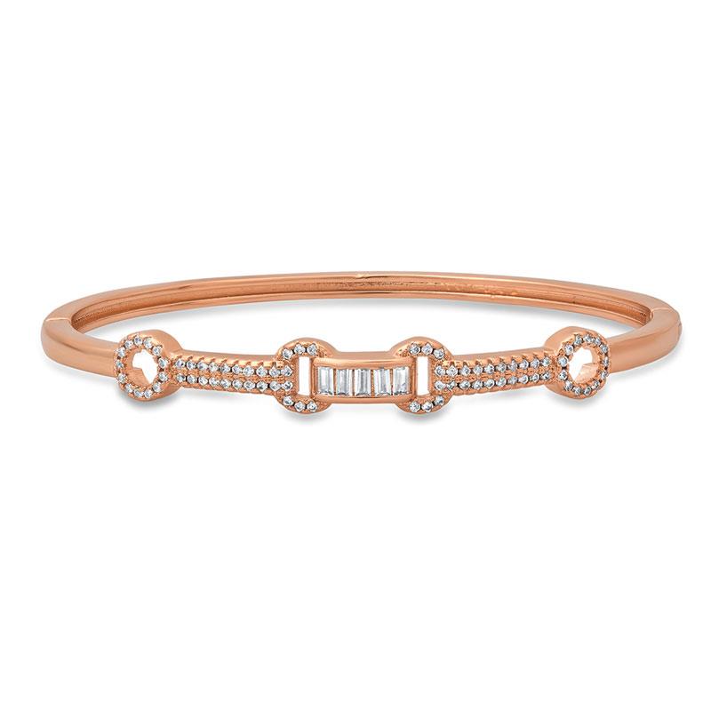 Sparkling Love Bangle Bracelet (rose gold-finished)